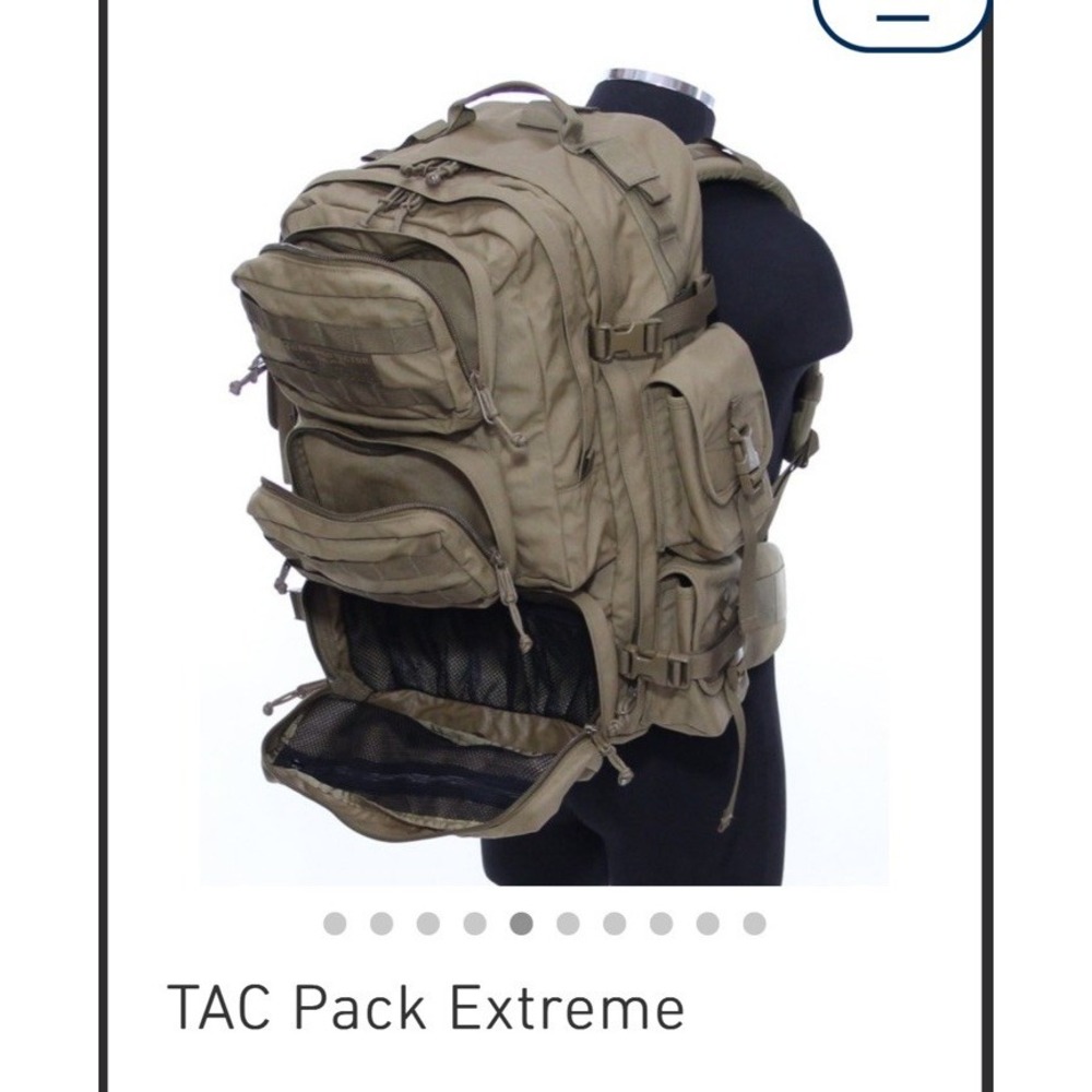 Force protector Tac PAC Extreme Frameless Large Military Backpack Made In USA